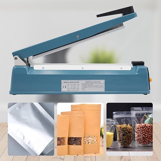 MOGOULUA 400 mm Heat Sealer Film Welding Machine 5 mm Sealing Width Beam Welding Machine Sealing Device Temperature Control Heat Sealer Plastic Bags Sealing for Mylar PP and PE Bags