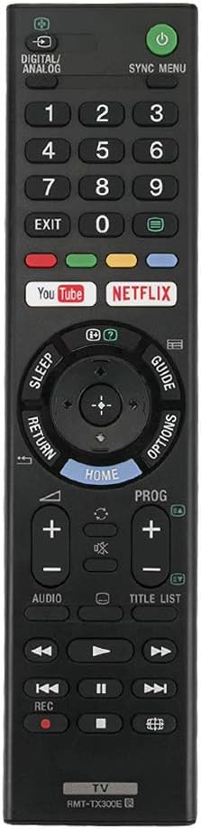 Replacement Remote Control Sony Bravia RMT-TX300E for Sony TV with Netflix and You Tube Buttons