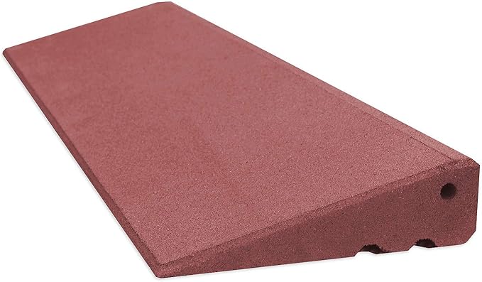 Excellent kerb edge ramp threshold ramp car ramp 75 mm height red-brown