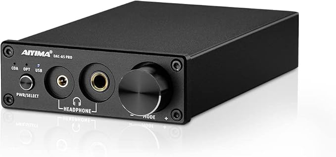 AIYIMA DAC A5 Pro Mini Headphone Amplifier HiFi USB DAC Decoder Audio 24 Bit 192kHz Mini Stereo Decoder with DC12V