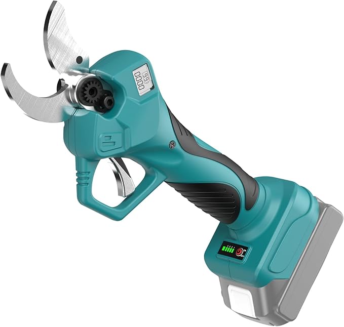Cordless Electric Professional Pruning Shears Suitable for Makita 18 V Battery with LCD Display Max 40 mm Cutting Diameter (Battery is Not Included)