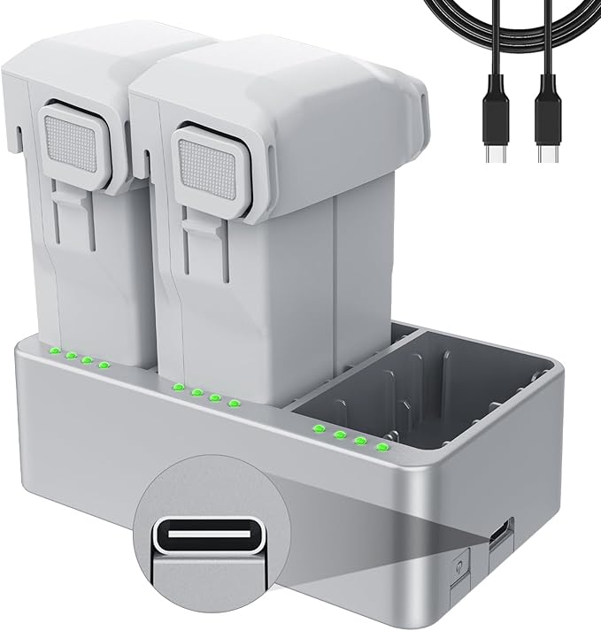 MVMOD Mini 4 Pro/Mini 3 Battery Plus 3850 mAh 2-Pack Battery & Mini 3 Pro Two-Way Charging Hub, Compatible with DJI Mini 3/Mini 4 Pro, 47 Minutes Max for DJI Mini 3 Battery