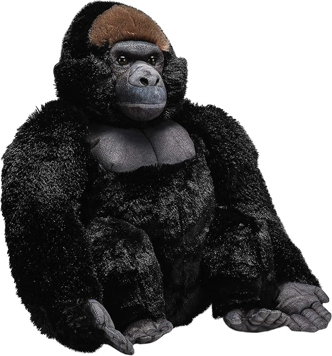 Wild Republic Artist Collection Gorilla Gift for Kids 38cm Plush Toy Stuffing Made from Spun Recycled Water Bottles