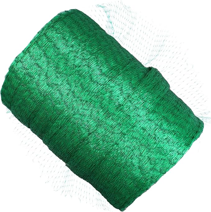 KADAX Narrow Mesh Bird Net, 6 Sizes, Polyethylene Bird Protection Net, Garden Net, Bird Repellent, Tree Net, Pond Net, Leaf Protection Net, Pond Cover Net, Green (5 x 100 m)