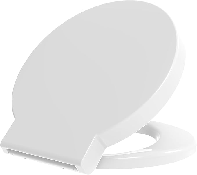 Grünblatt 515235 Toilet Seat Suitable for Duravit Starck 1 Soft-Close Mechanism and Removable for Cleaning Duroplast White