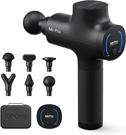 Opove Massage Gun, Muscle Massager, Deep Tissue Massage, Percussion, Movable Handheld Electric Body Massager, Sport Cordless, M3 Pro