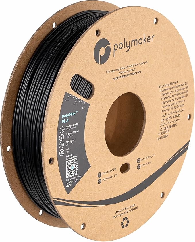Polymaker PolyMax Tough PLA Black - 1.75 mm - 750 g