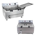Doughnut or fish fryer with shelf TWO Baskets 24L