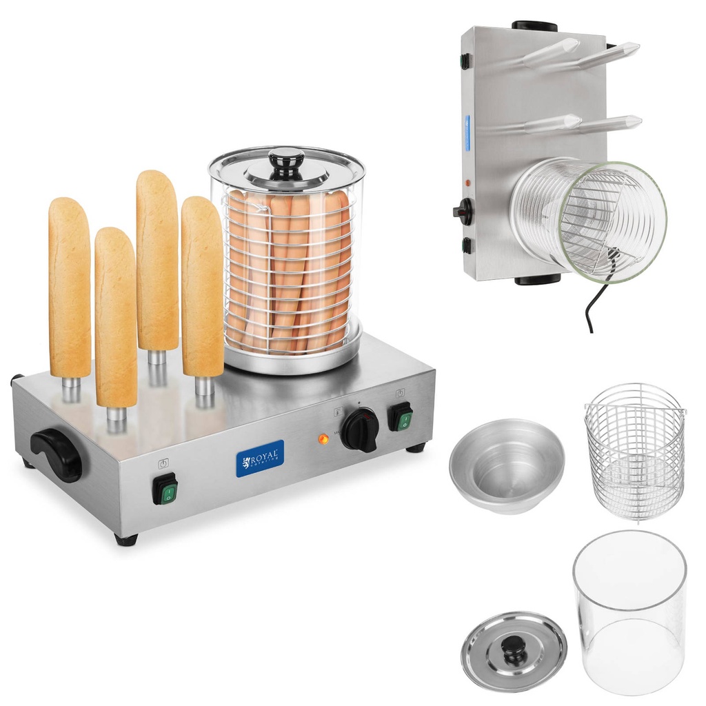 HOT DOG 2 x 300W water heater for sausages and buns
