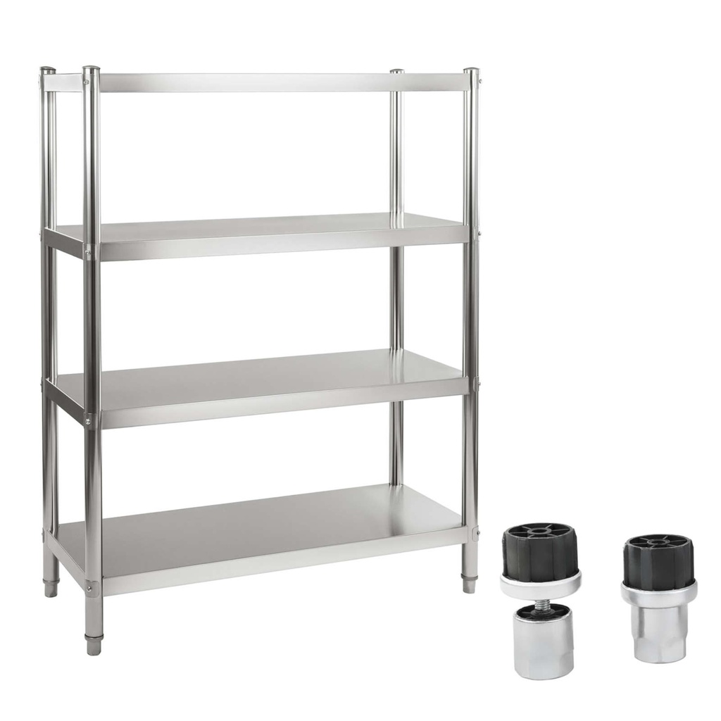 Toitlustusraamaturiiul 120x48.5x155cm roostevabast terasest
