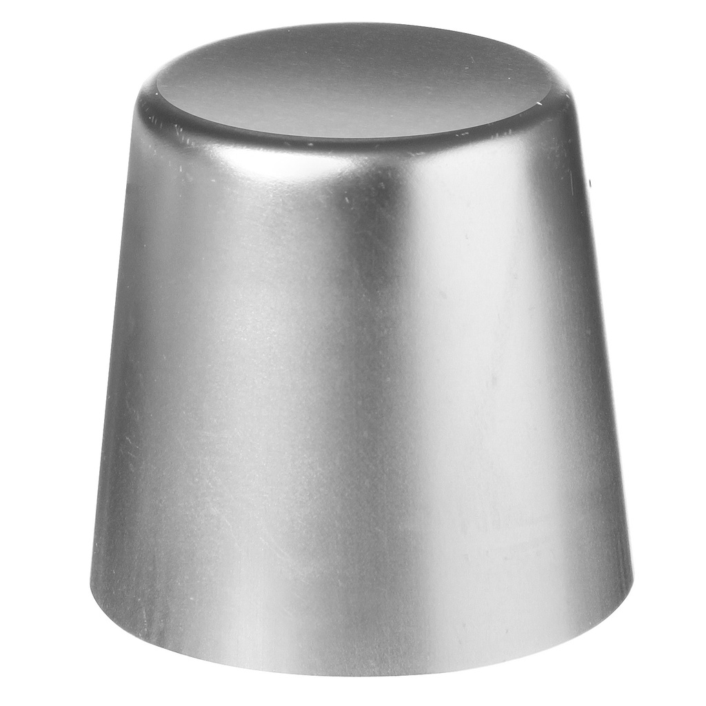Smooth aluminum cupcake mold 7cm diameter 6.8cm high - Hendi 689806