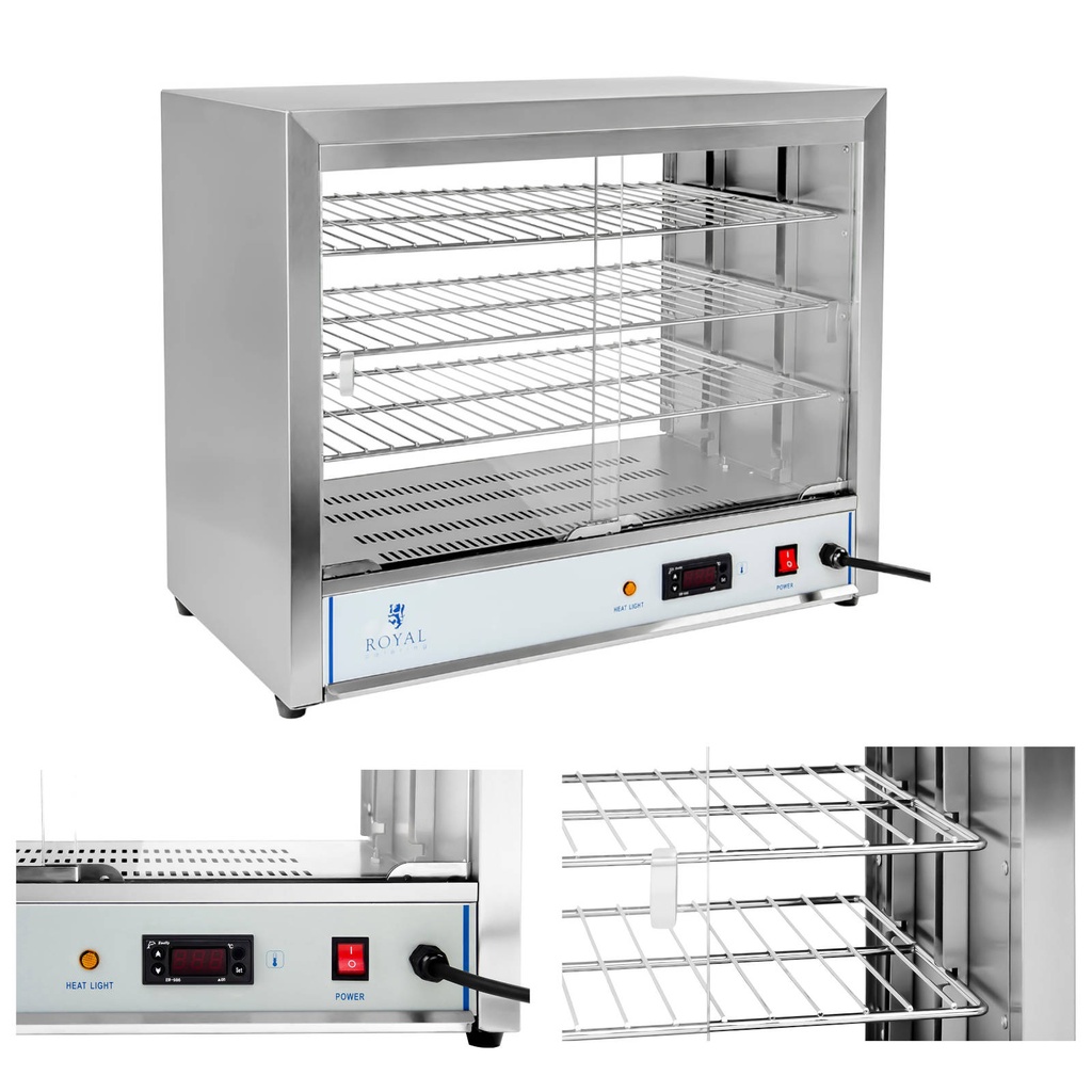 Sooja toidu väljapaneku küttekapp 1000W 64cm laiune