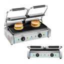 Double-sided fluted contact grill