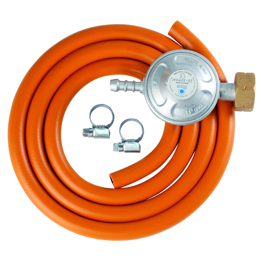 LPG ballooni ühenduskomplekt 37 mbar 1,5m regulaator