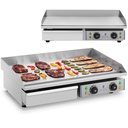 Electric grill with high rim 75cm wide