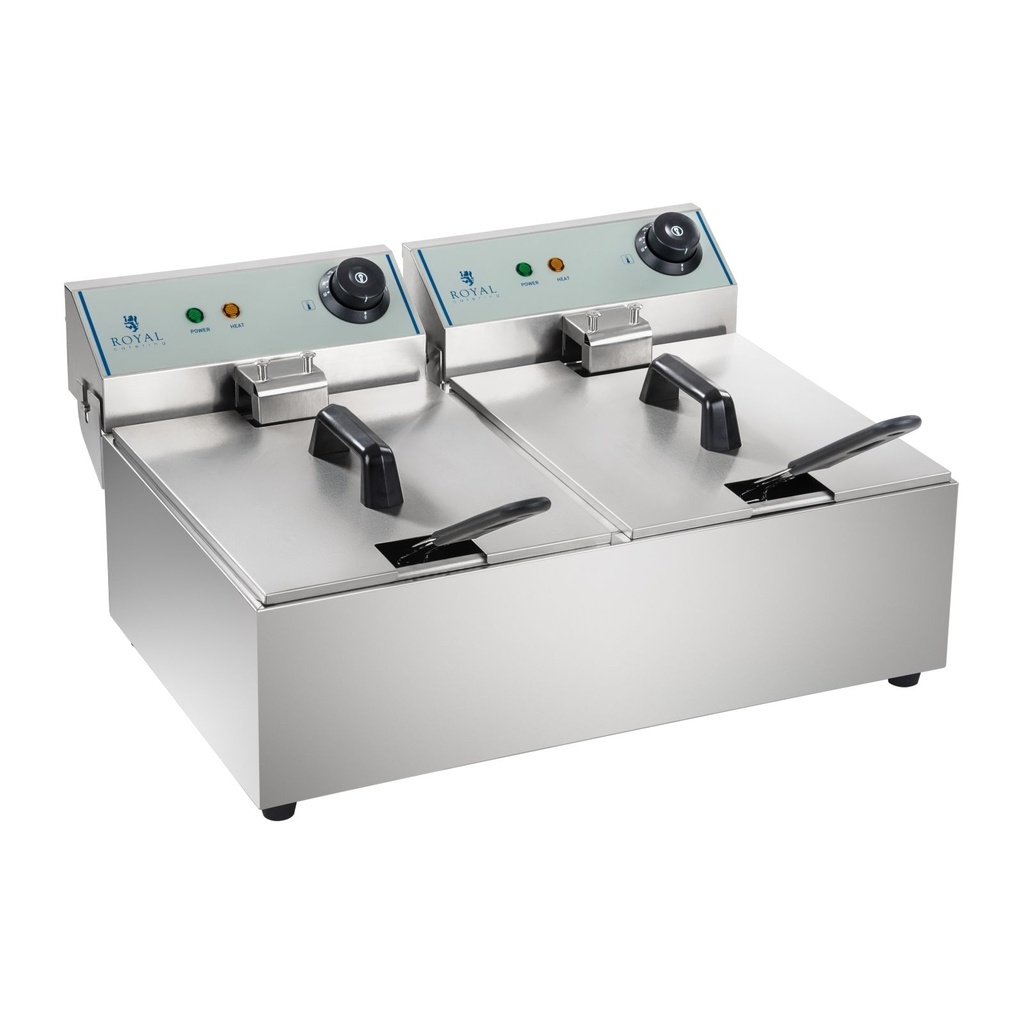 Electric double fryer 2x5L