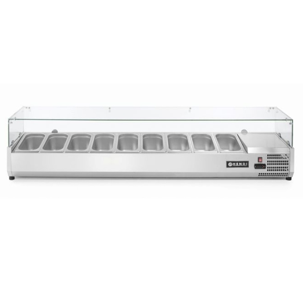 Jahutusvitriin 9 x GN 1/3 laius 200cm - Hendi 232996