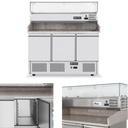 Külmutusega pitsalaud jahutuspikendusega graniitplaadiga 140cm lai - Hendi 232033