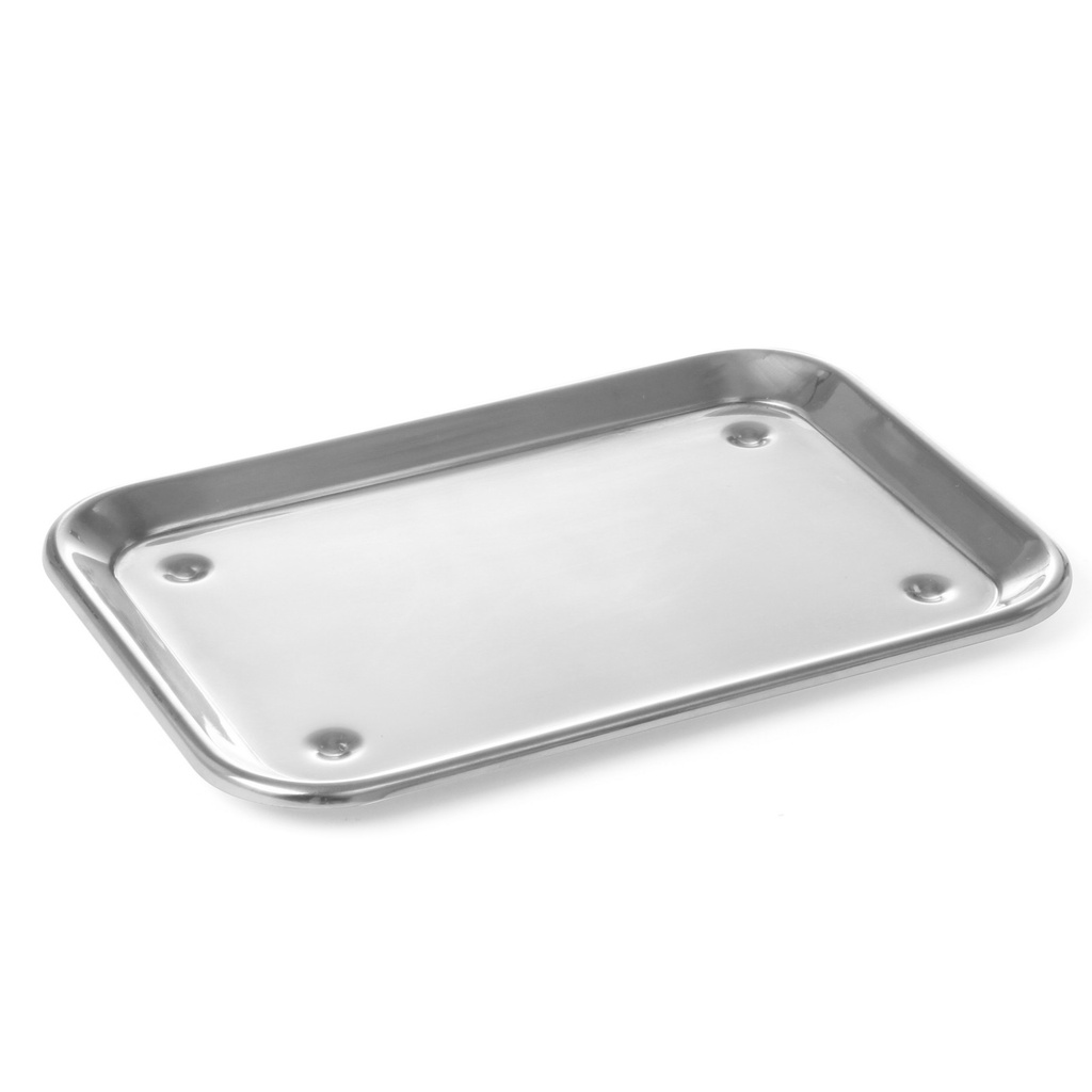 Jalgadega esitlustaldrik toidu esitlemiseks teras 240x170mm - Hendi 407202