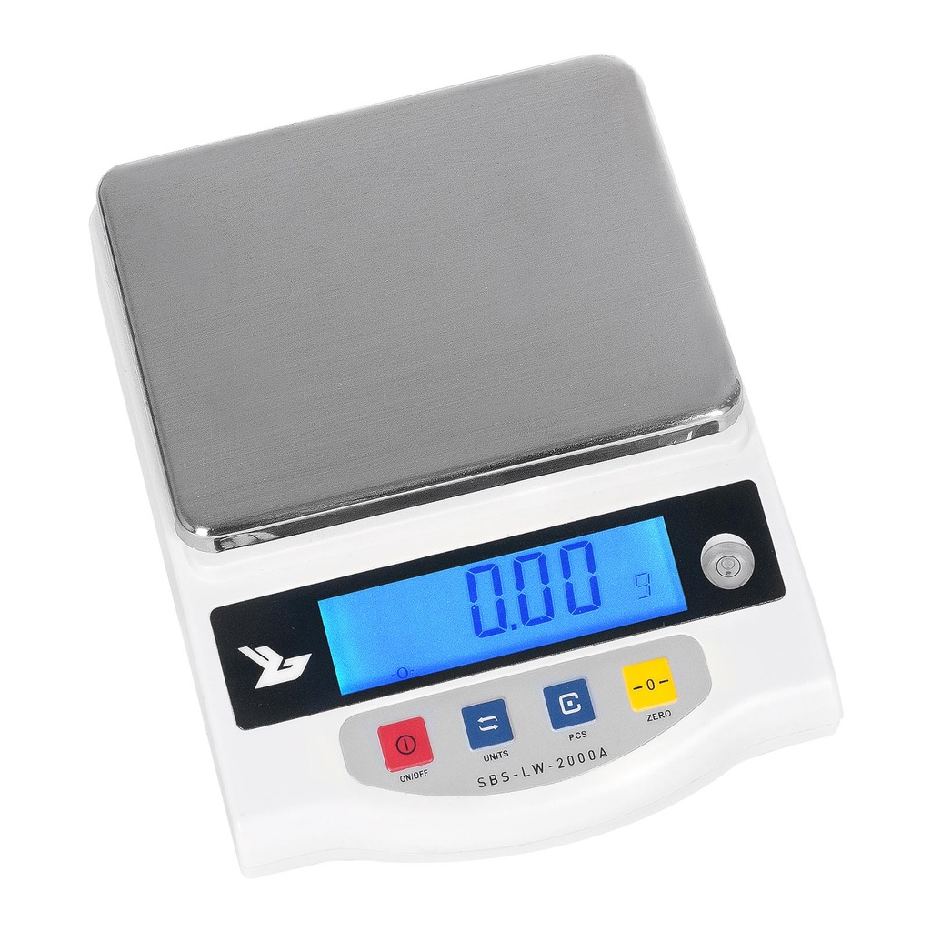 Täppiskaal SBS-LW-2000A LCD, täpsus 0,01g kuni 2000g