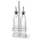 Lauakomplekt õli- ja veiniäädikapudelid koos korviga 2 x 237ml - Hendi 460245