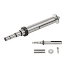 Clamping arbor for abrasive sanding rollers for the M19 satin machine