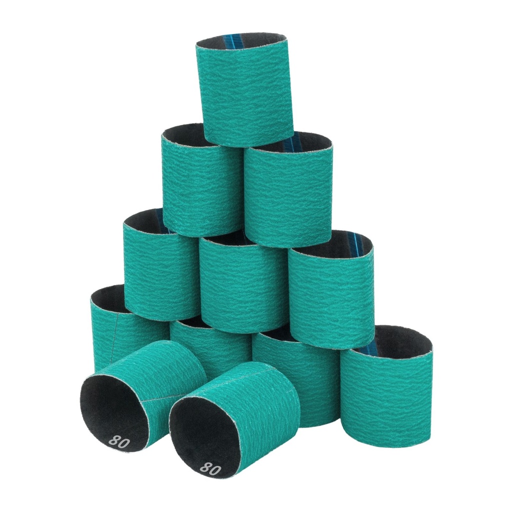 Polishing bushings for expanding roller 90x100mm 12pcs grit P80