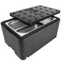 Thermobox termokarp kaanega konteiner meditsiinitoidule 600x400x296mm GN1/1 48L Arpack