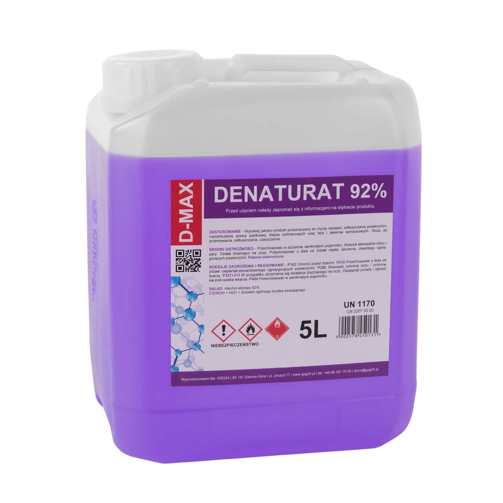 Denatureeritud alkohol D-MAX 5L