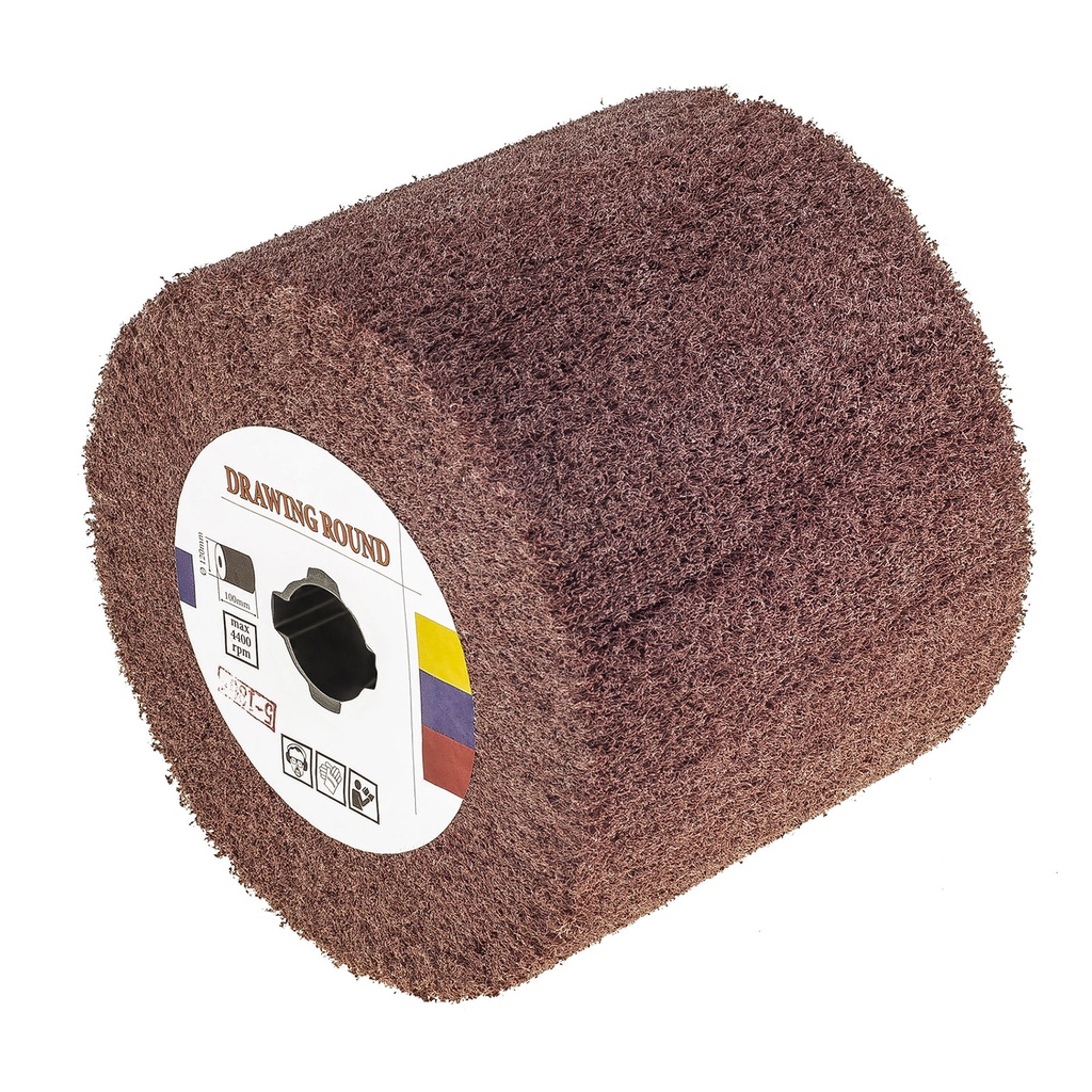 Non-woven sanding roller for satin machine 120x100mm grit P180