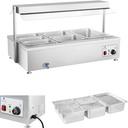 Vabalt seisev veesoojendi bemar koos kraaniga 6 x GN 150mm 55L Royal Catering