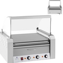 Rullgrill koos katte ja soojendussahtliga 20 hotdogipullile 2600W 230V Royal Catering