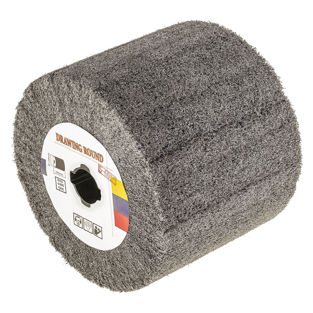 Non-woven sanding roller for satin machine 120x100mm grit P600