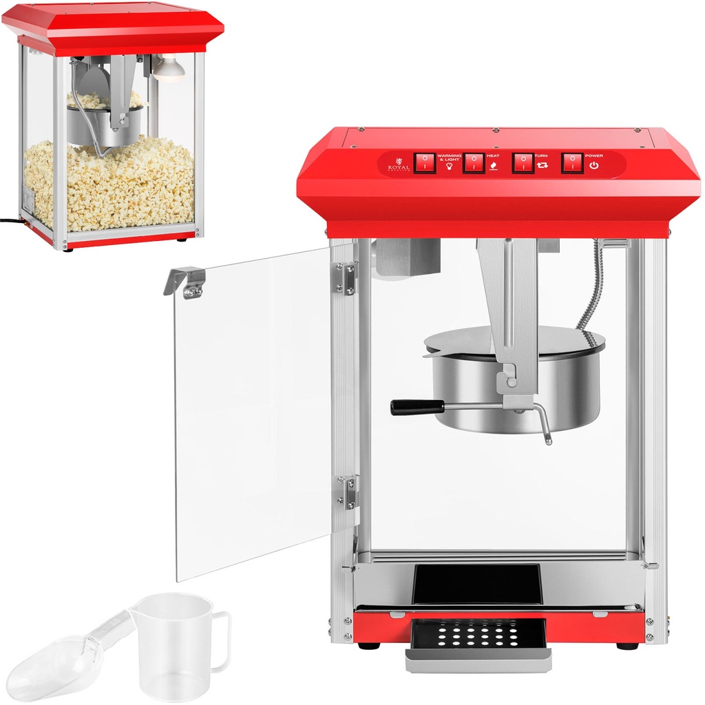 Professionaalne võimas popkornimasin 1325W Royal Catering RCPR-1325