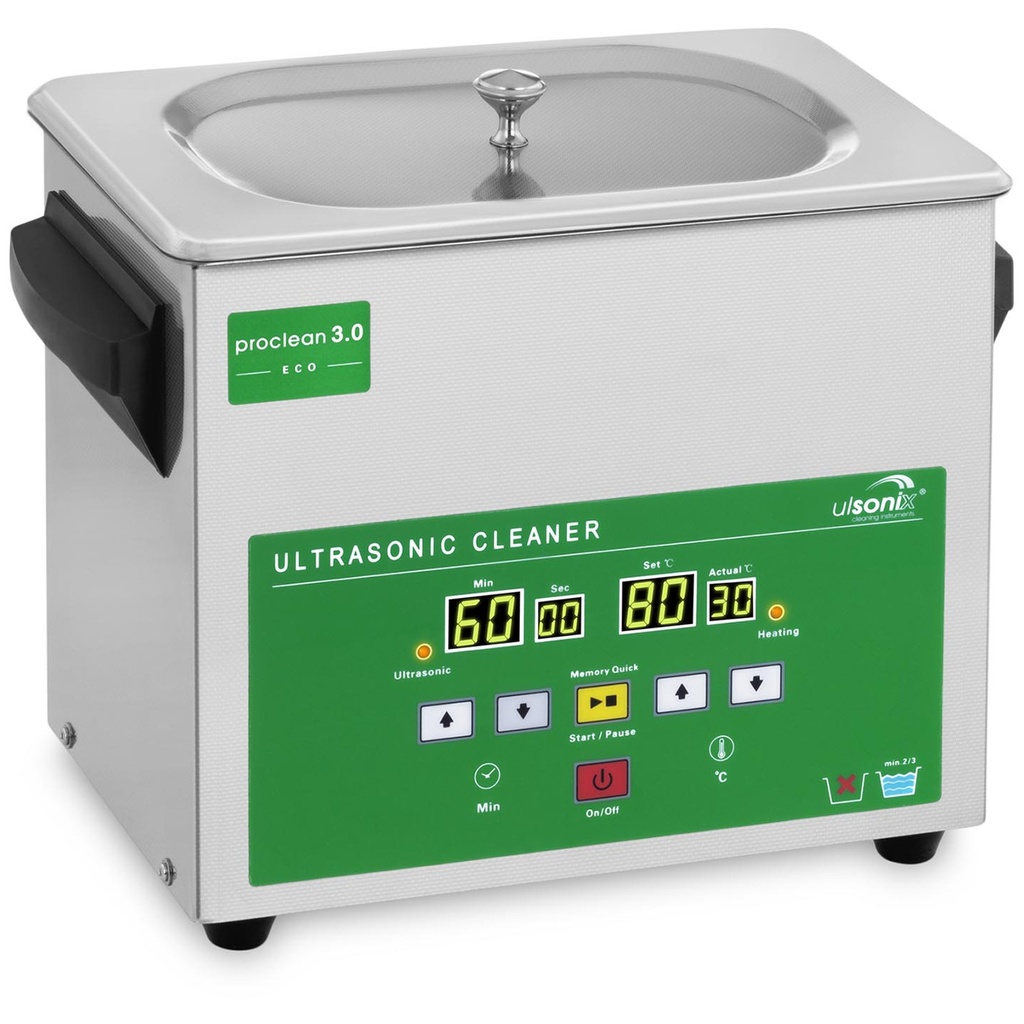 Ultraheli pesumasin ultraheli puhastusseade 3L Ulsonix PROCLEAN 3.0 ECO