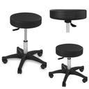 Pöörlev kosmeetiline stool ratastel Physa AVERSA must