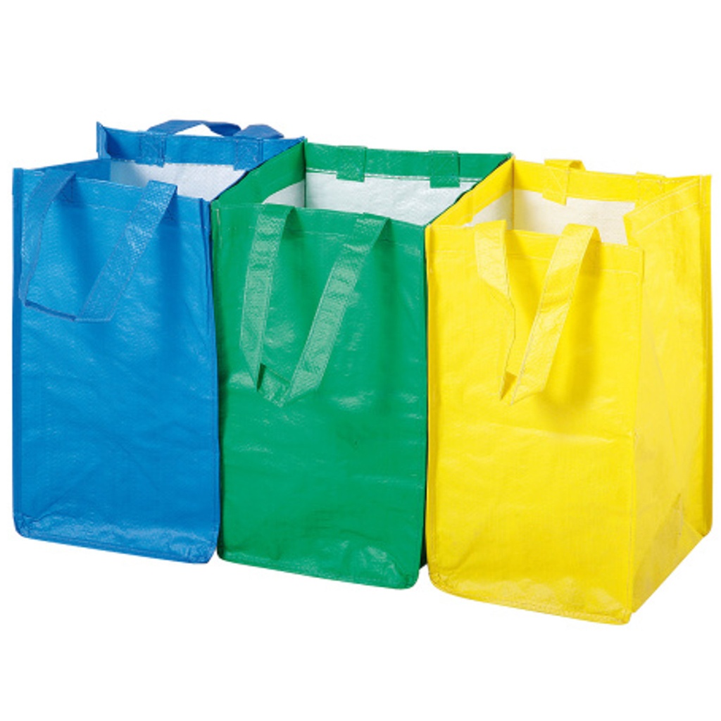 Rasked kotid jäätmete sorteerimiseks KIT 3tk x 21L