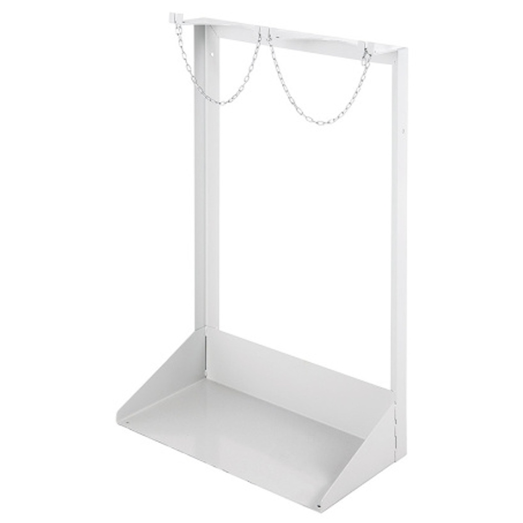 Safe stand base for 2 technical gas cylinders
