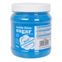 Colorful cotton candy blue sugar with black currant flavor 1kg
