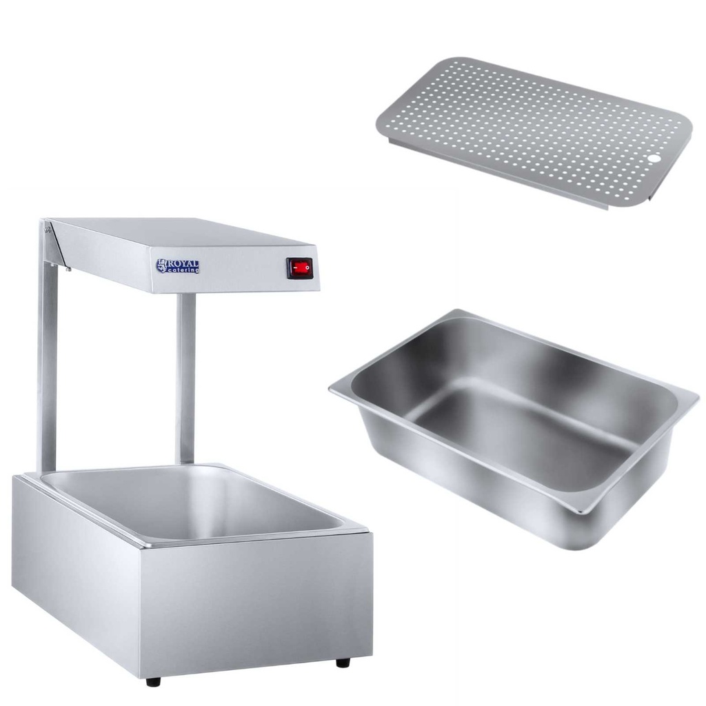 Toitlustamise soojenduslamp toiduvalmistamiseks 500W + GN1/1 konteiner