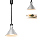 Toidu soojenduslamp - hõbedane kooniline ripplamp 250W