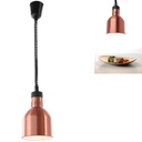 Toidu soojenduslamp - riputatav silindriline kooniline vasest 250W