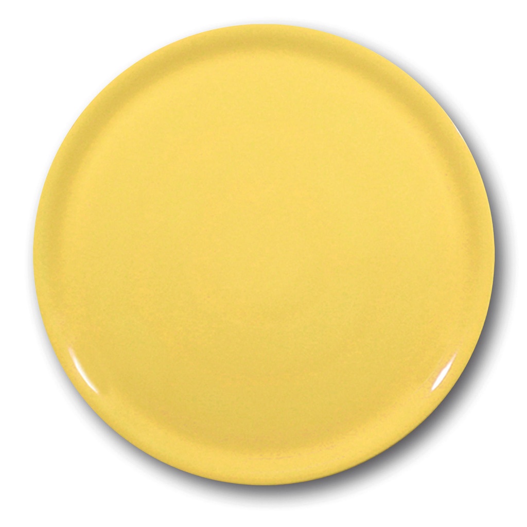 Vastupidav Speciale kollane portselanist pitsataldrik 330mm - komplekt 6tk.