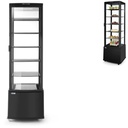 Refrigerated confectionery display case on wheels 5 shelves 280L LED - black