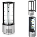 Ümmargune pagaritoodete külmkapp 4 LED riiulit 360L
