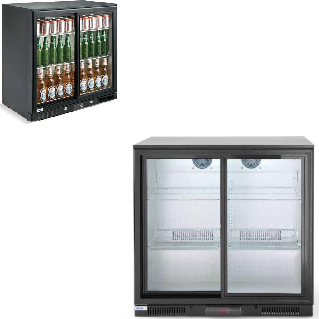 Joogibaar-külmik 2-ukseline 90cm lai 228L