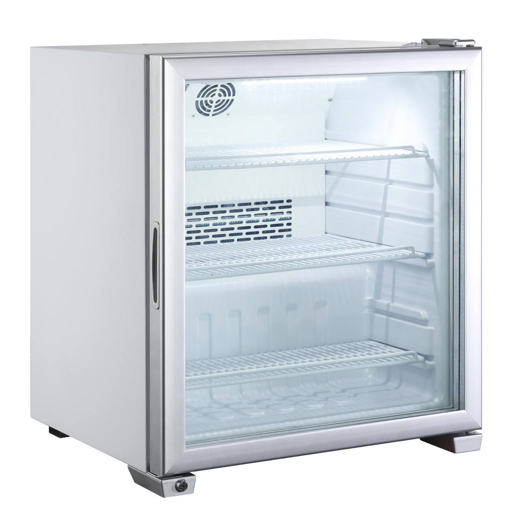 Klaasuksega sügavkülmik 3 riiulit kuni -18C LED 90L