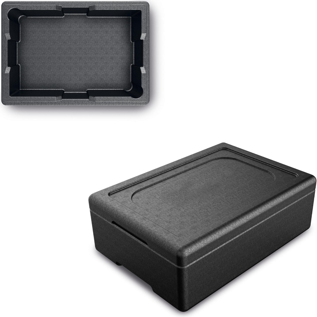 Toitlustamise termiline toidu konteiner sisemine 38x25x9.5cm 9L