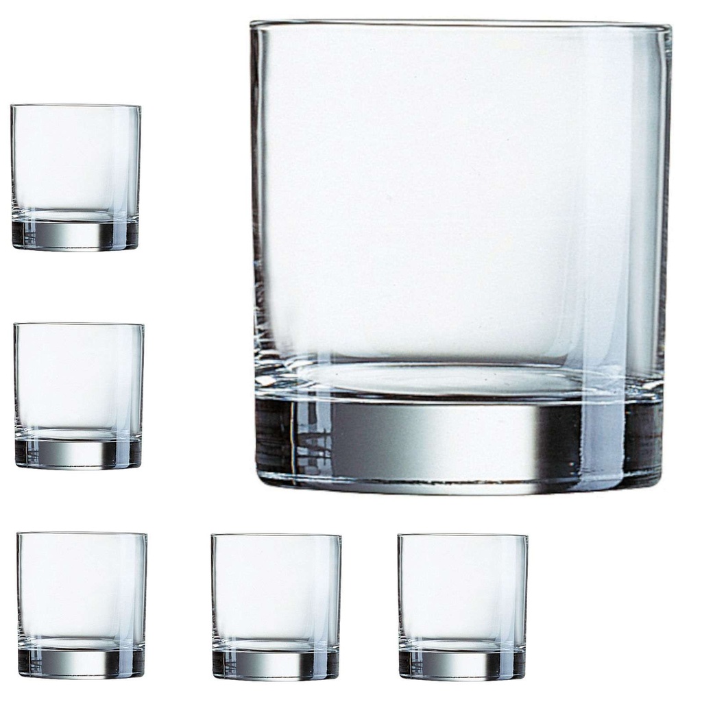 ISLANDE madal klaas 380ml - komplekt 6tk.