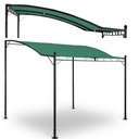 Garden canopy free-standing gazebo 2.6 x 3 x 2.5 m green